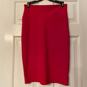 LuLaRoe Elegant Red Women's Skirt